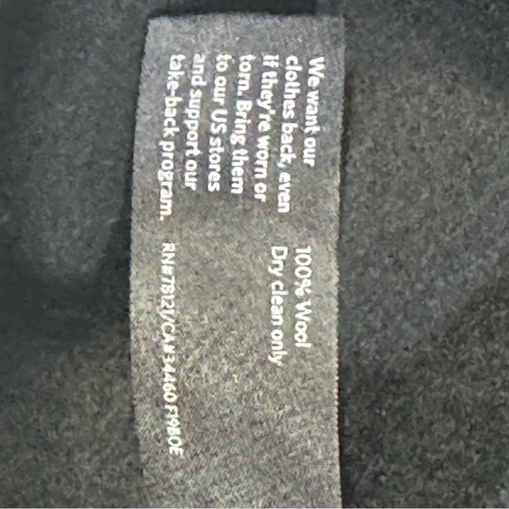 Eileen Fisher 100% Wool Black Dress with Pockets. - Picture 7 of 8